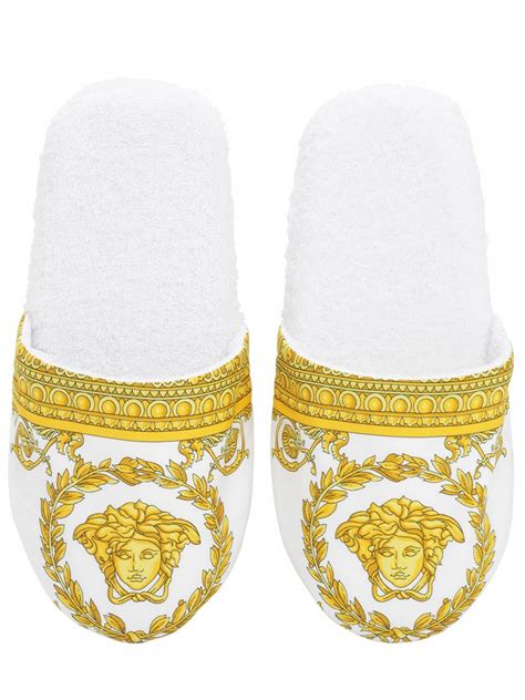 versace robe and slippers|versace slippers price.